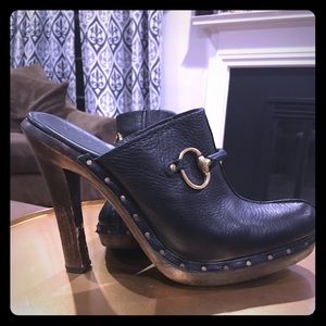 Vintage Auth Gucci Horsebit Montana Clogs Mules